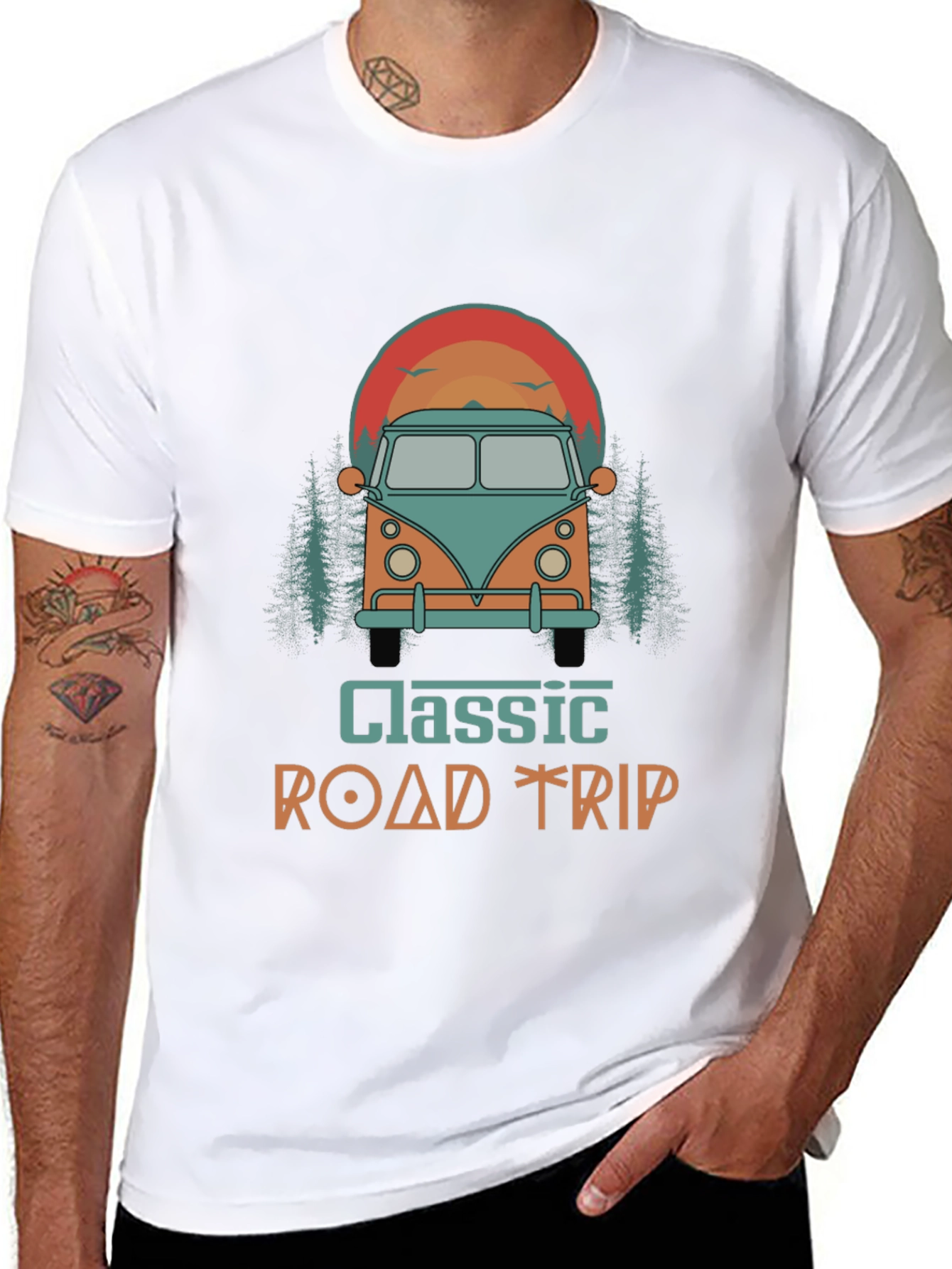 Classic Road Trip Graphic T-Shirt