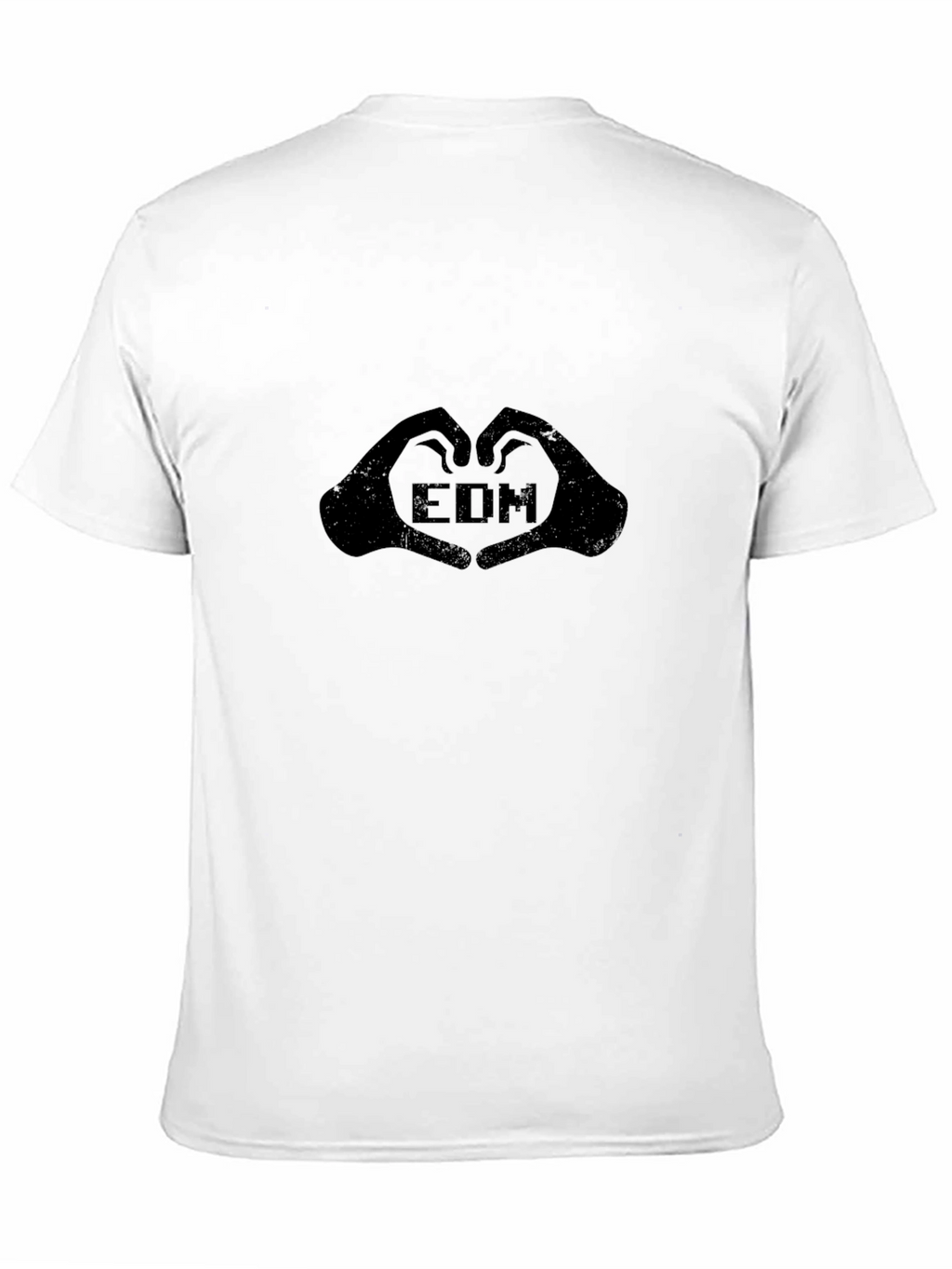 EDM Heart Hands Graphic Tee - Black