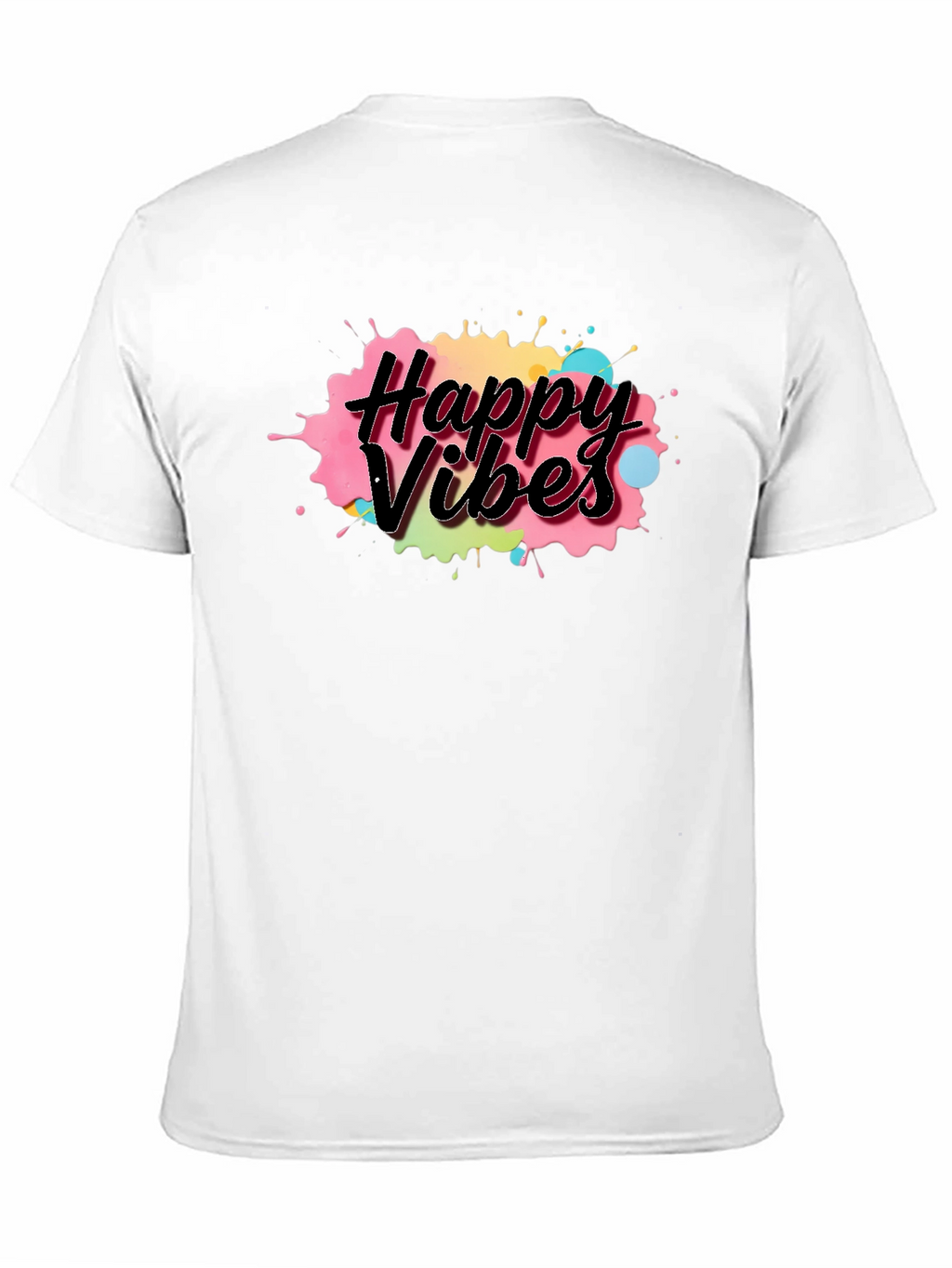 Happy Vibes Black T-Shirt