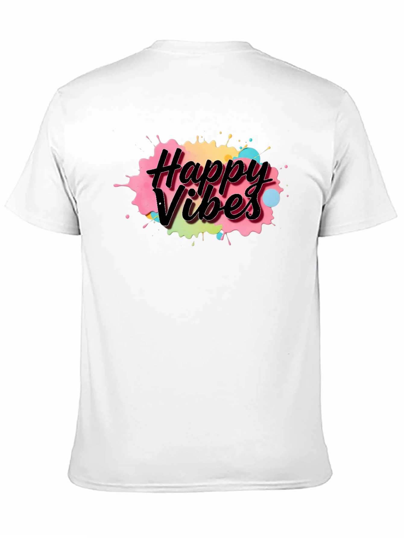 Happy Vibes Black T-Shirt