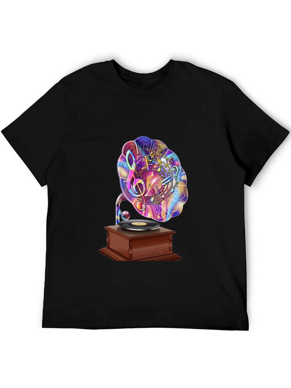 Music Lovers Gramophone Graphic Tee