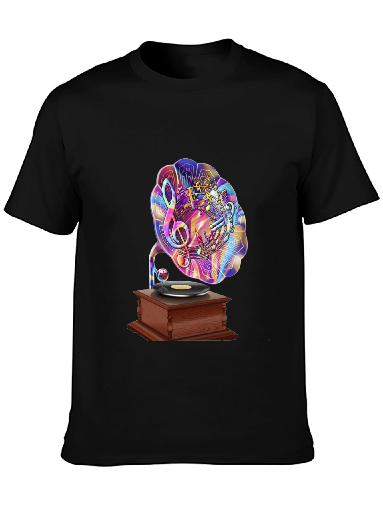 Music Lovers Gramophone Graphic Tee