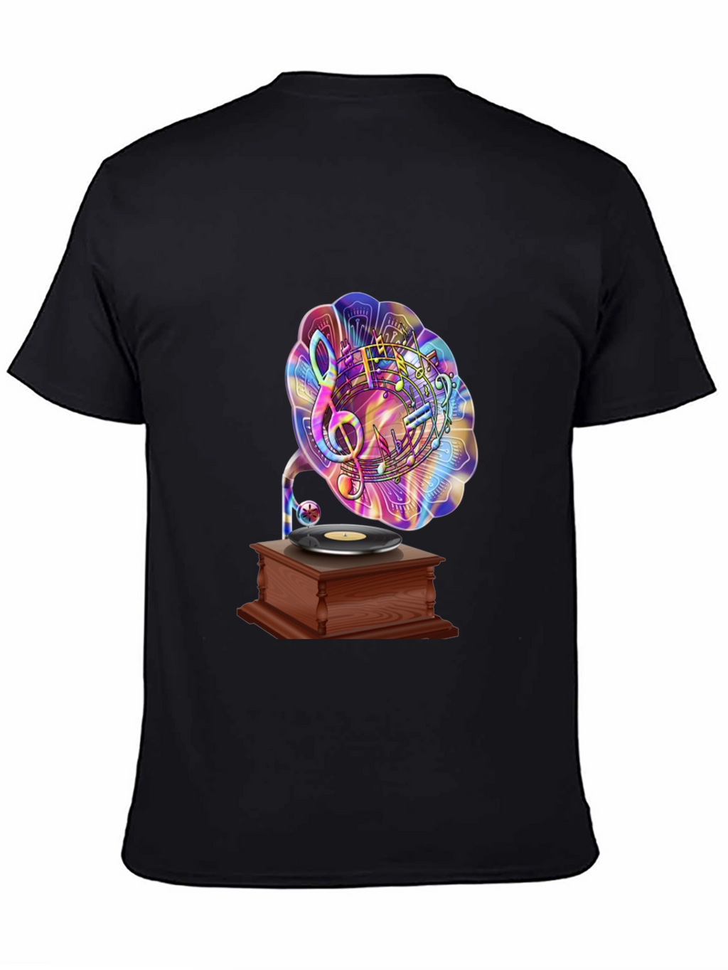 Music Lovers Gramophone Graphic Tee