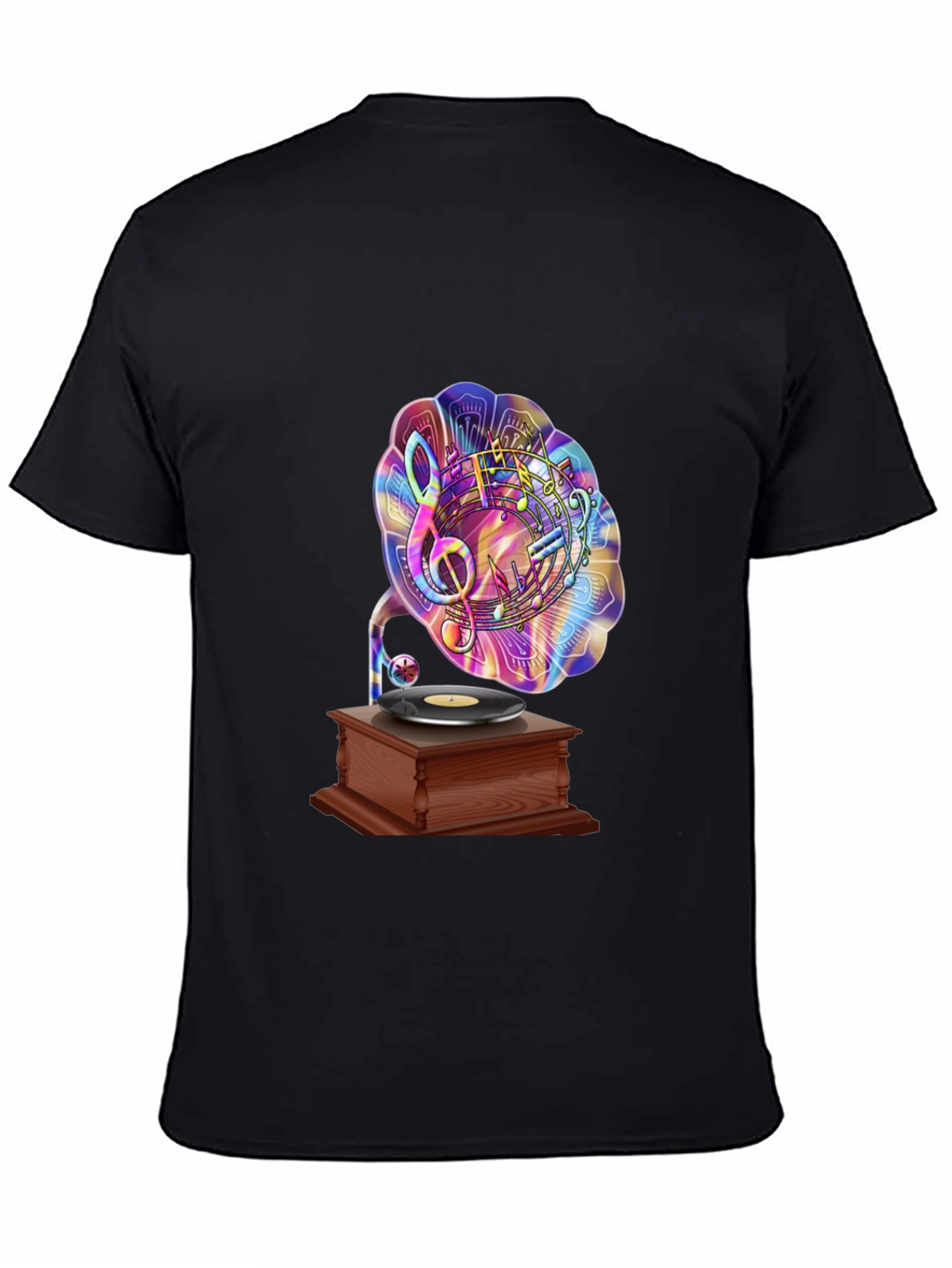 Music Lovers Gramophone Graphic Tee