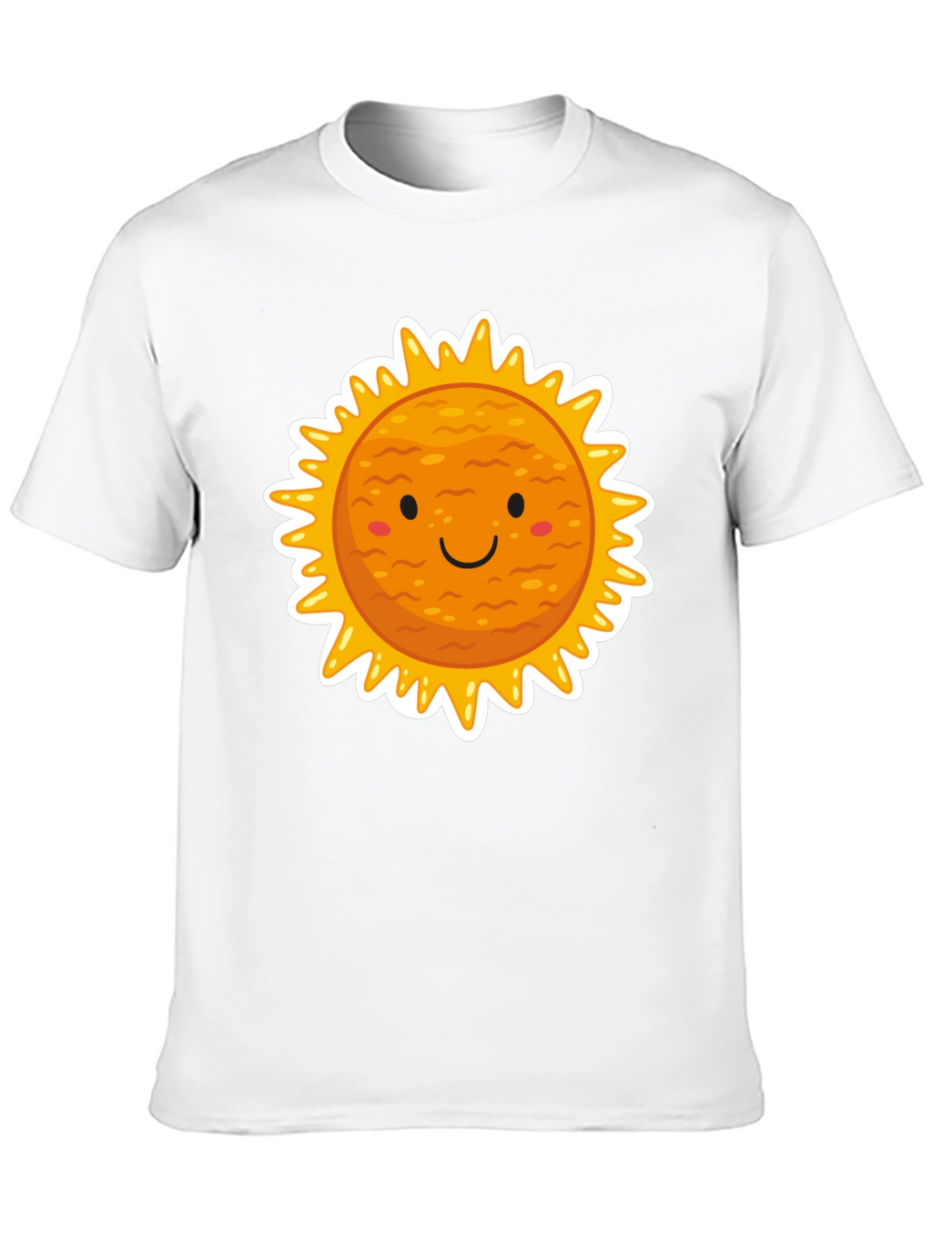 Smiling Sun Graphic Black T-Shirt