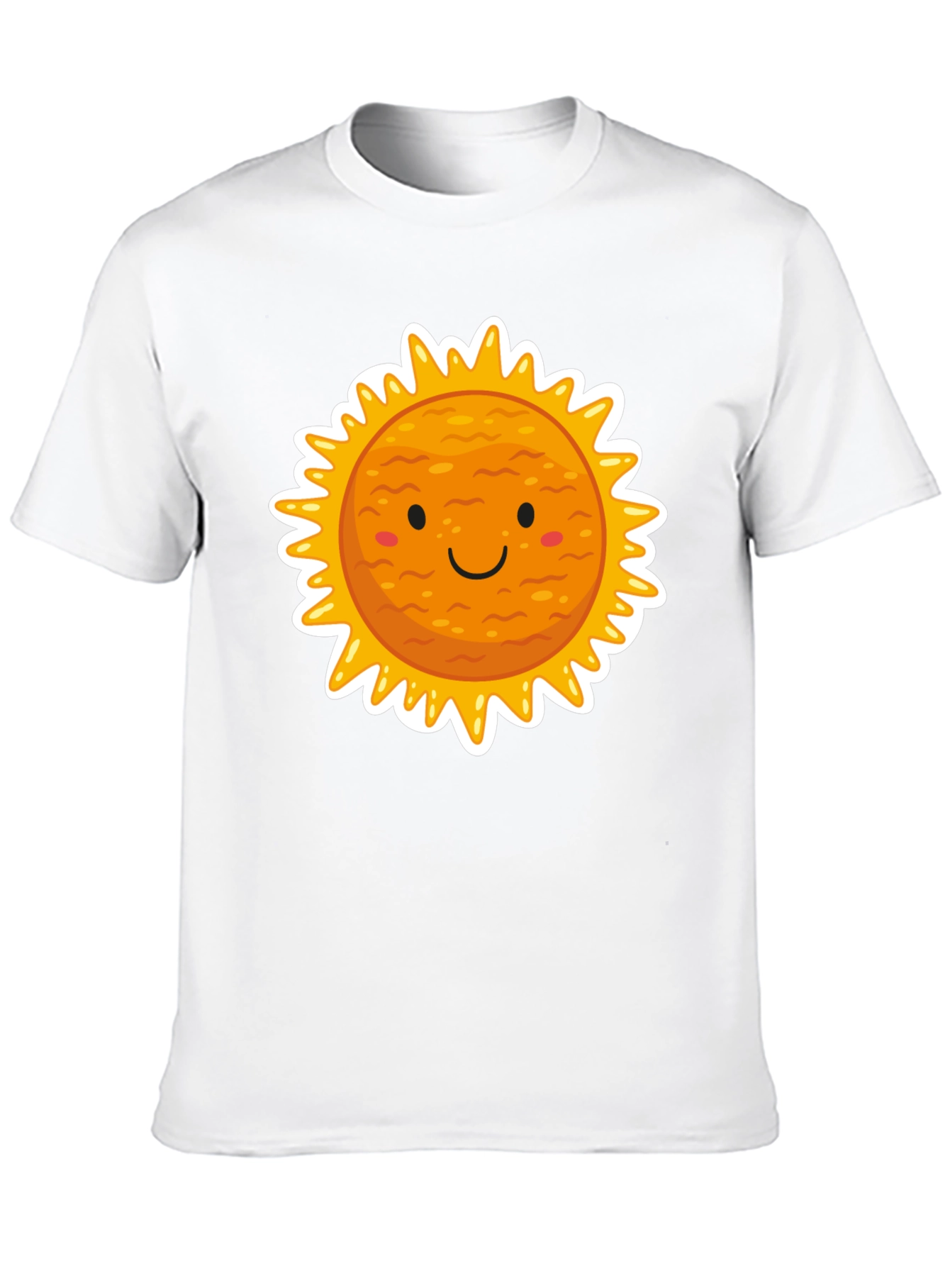 Smiling Sun Graphic Black T-Shirt
