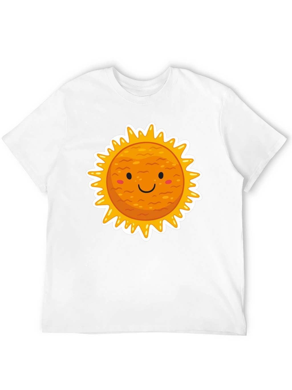 Smiling Sun Graphic Black T-Shirt