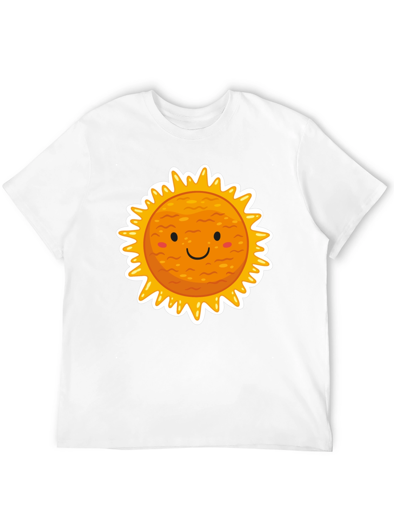 Smiling Sun Graphic Black T-Shirt