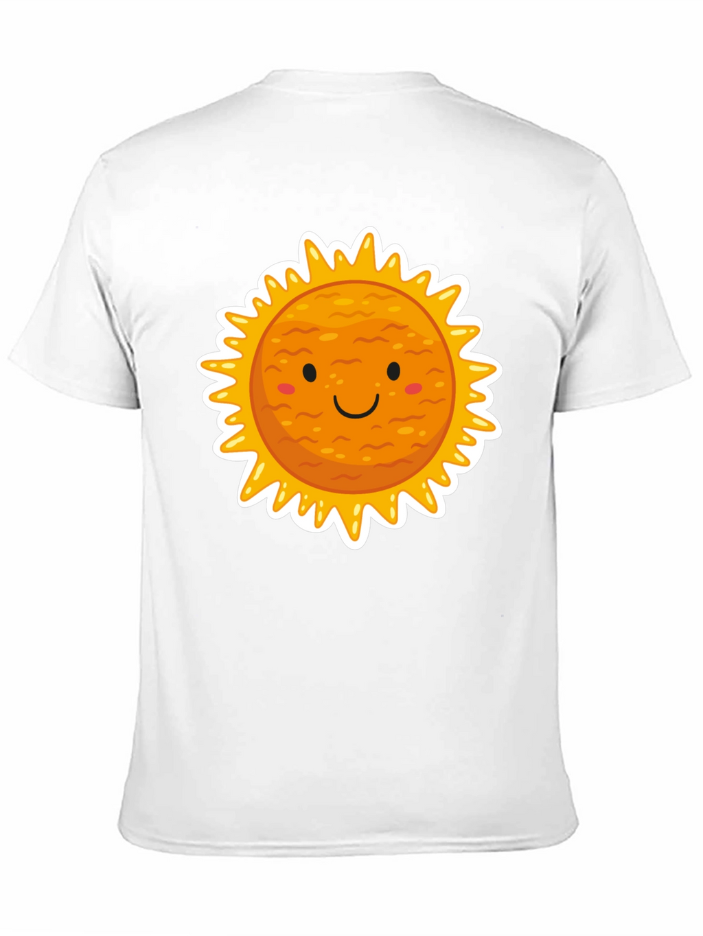 Smiling Sun Graphic Black T-Shirt