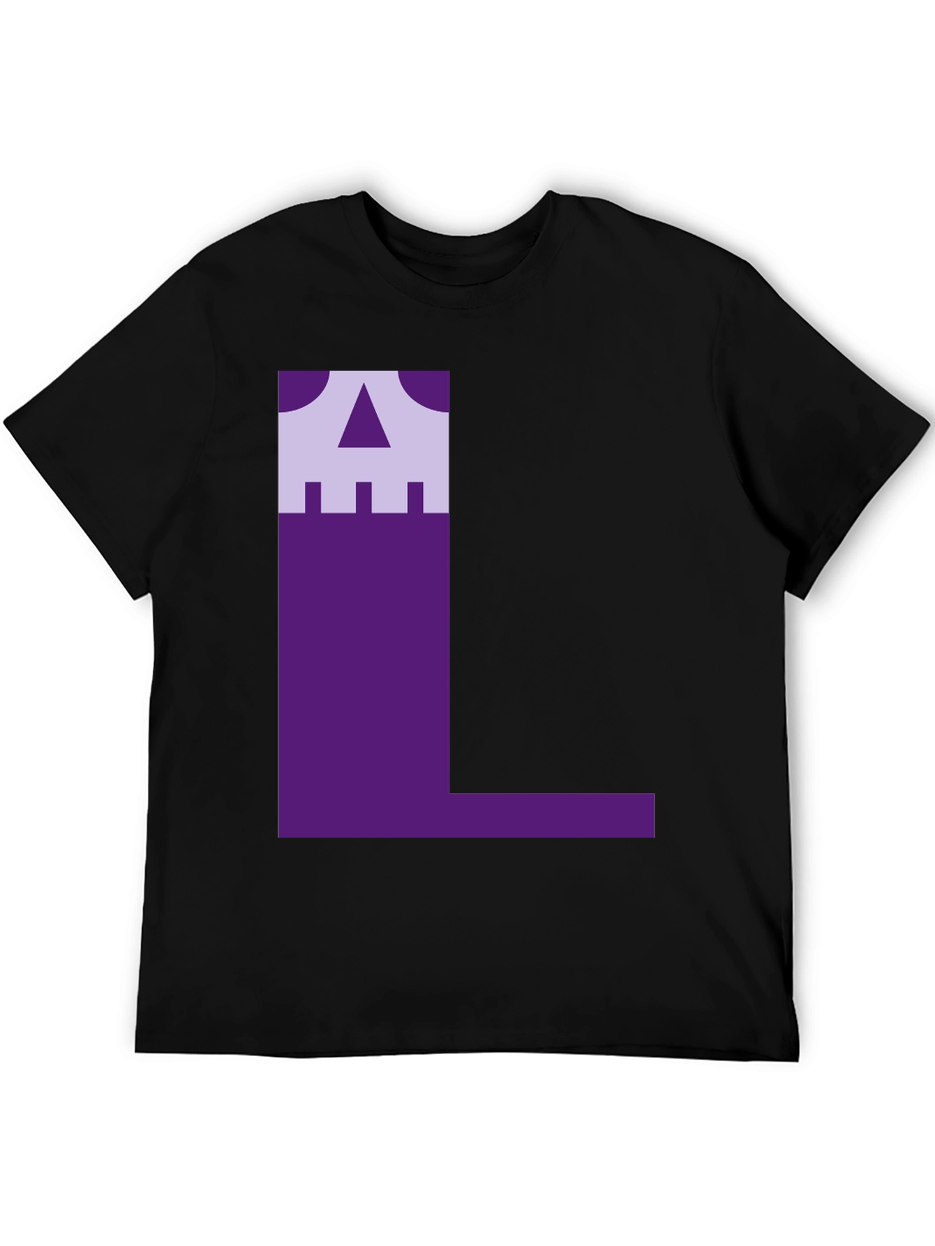Geometric L Graphic Tee - Unique Design