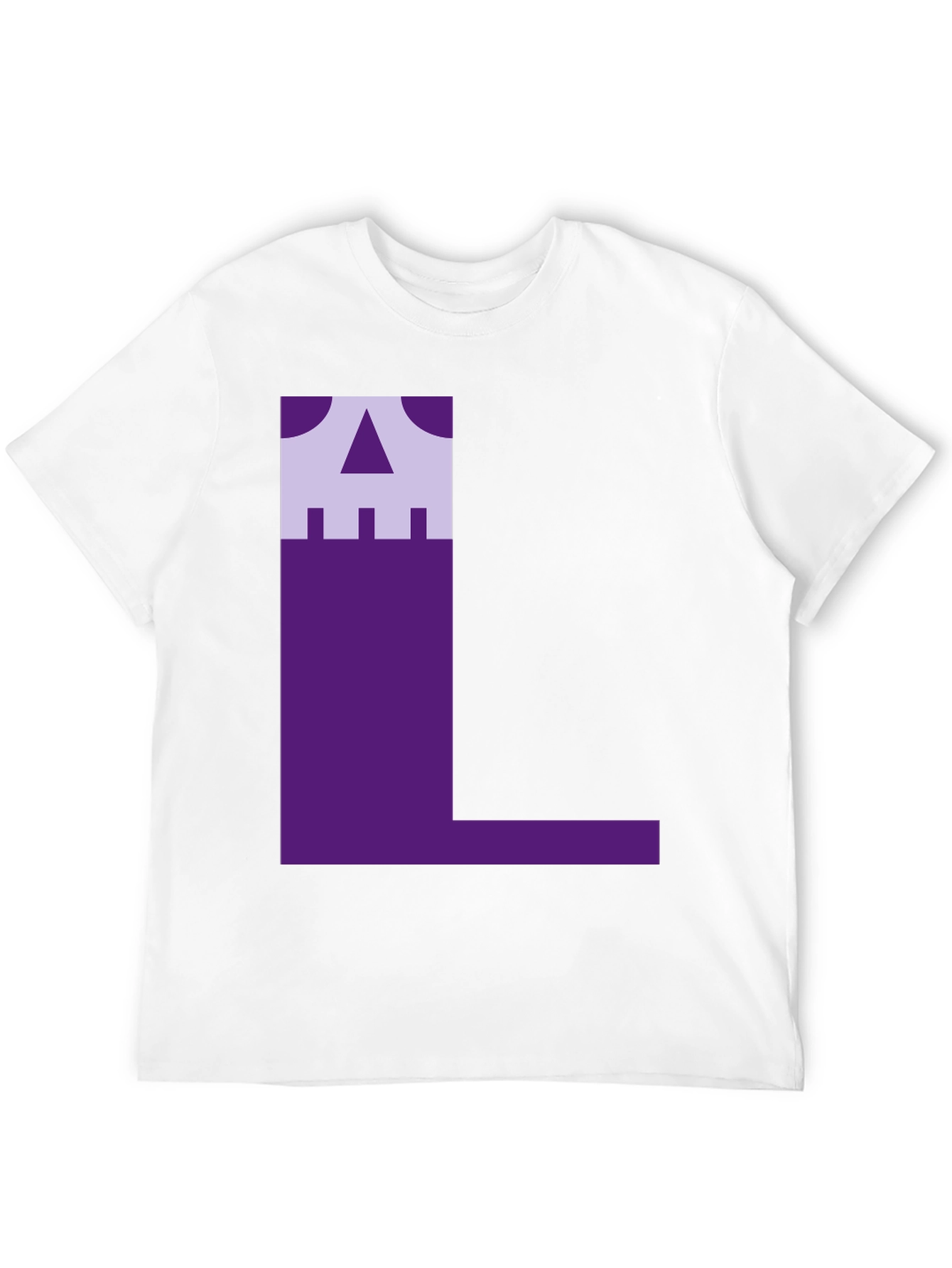 Geometric L Graphic Tee - Unique Design