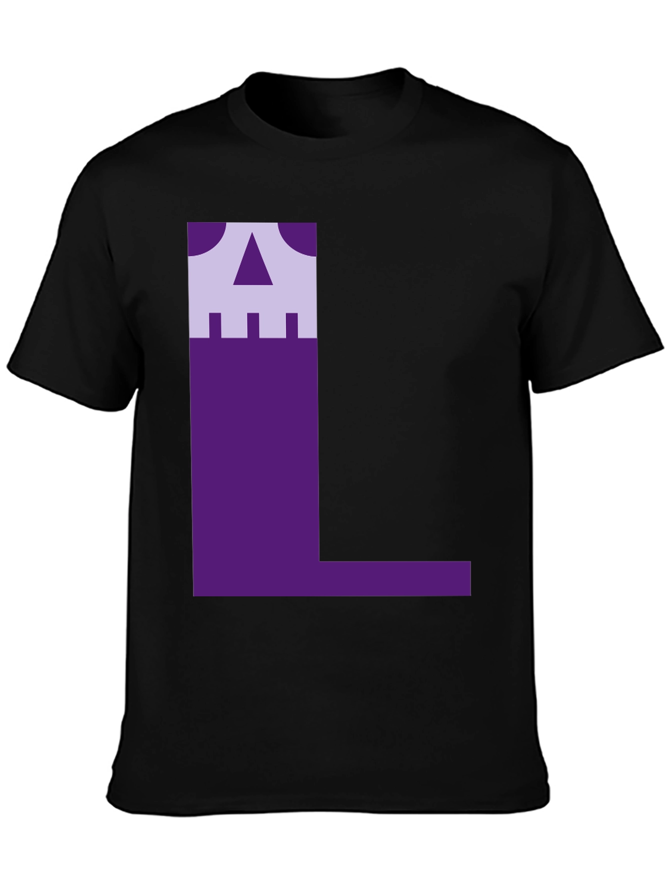 Geometric L Graphic Tee - Unique Design
