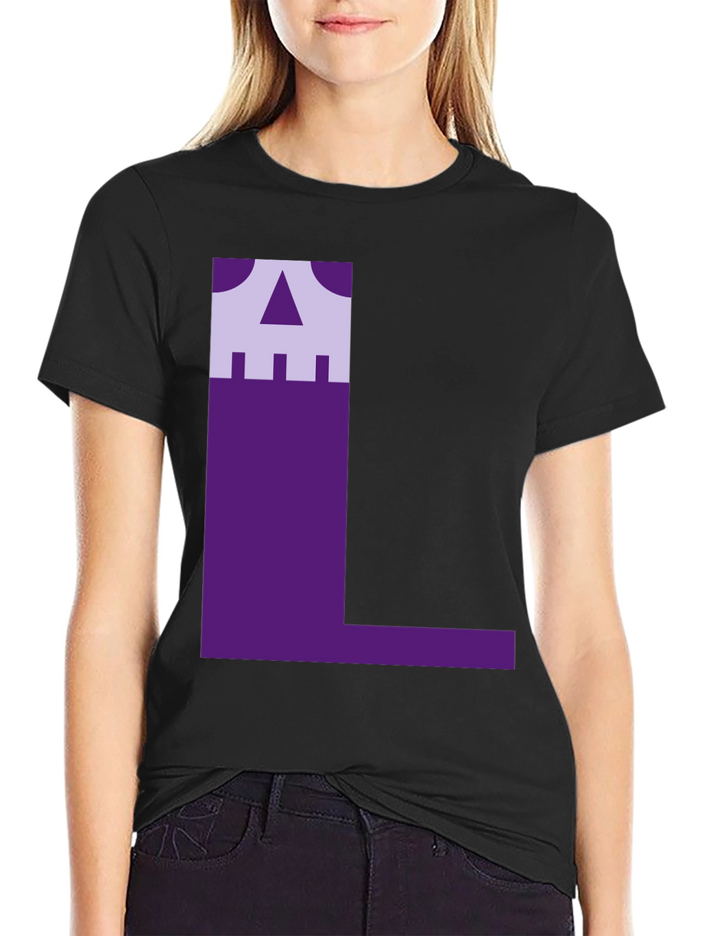 Geometric L Graphic Tee - Unique Design