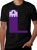 Geometric L Graphic Tee - Unique Design
