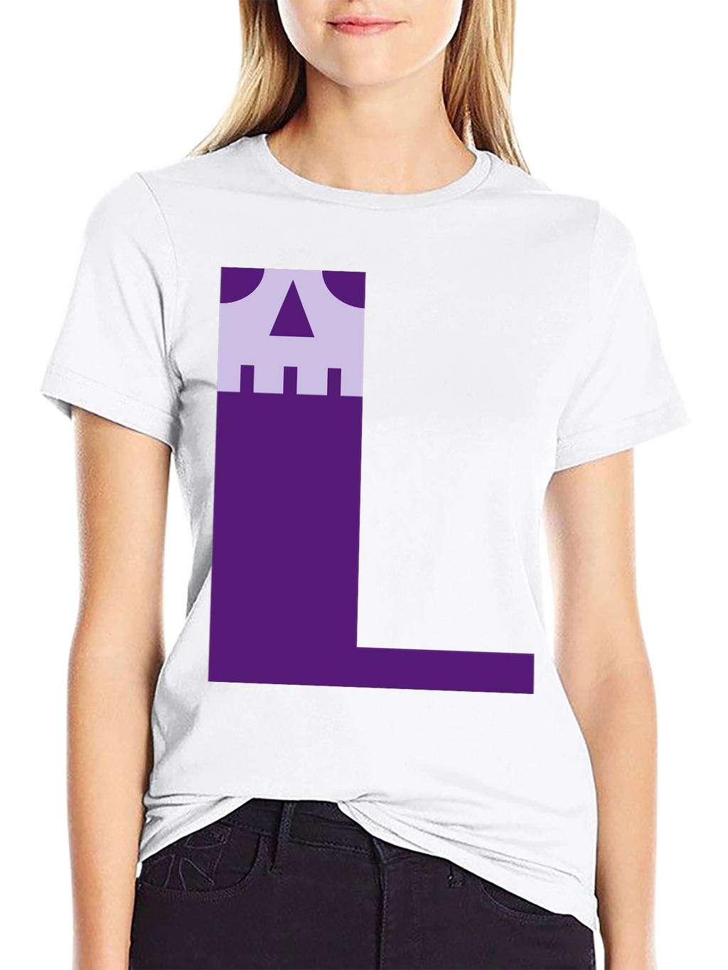 Geometric L Graphic Tee - Unique Design