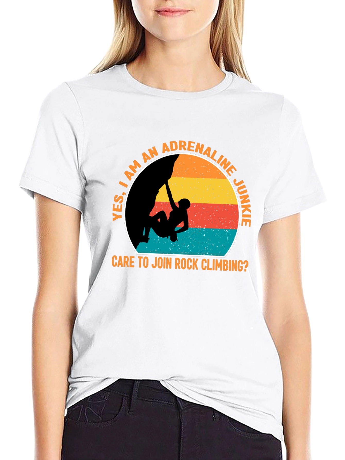 Adrenaline Junkie Rock Climbing T-Shirt