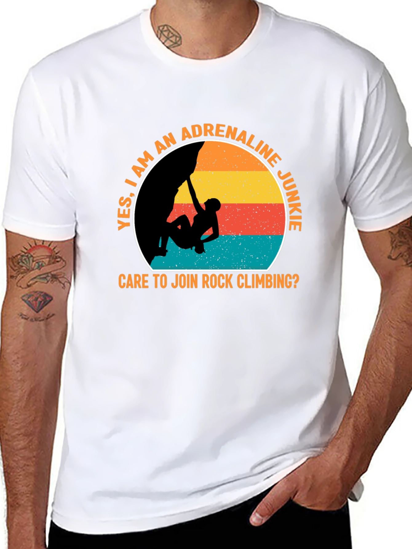 Adrenaline Junkie Rock Climbing T-Shirt