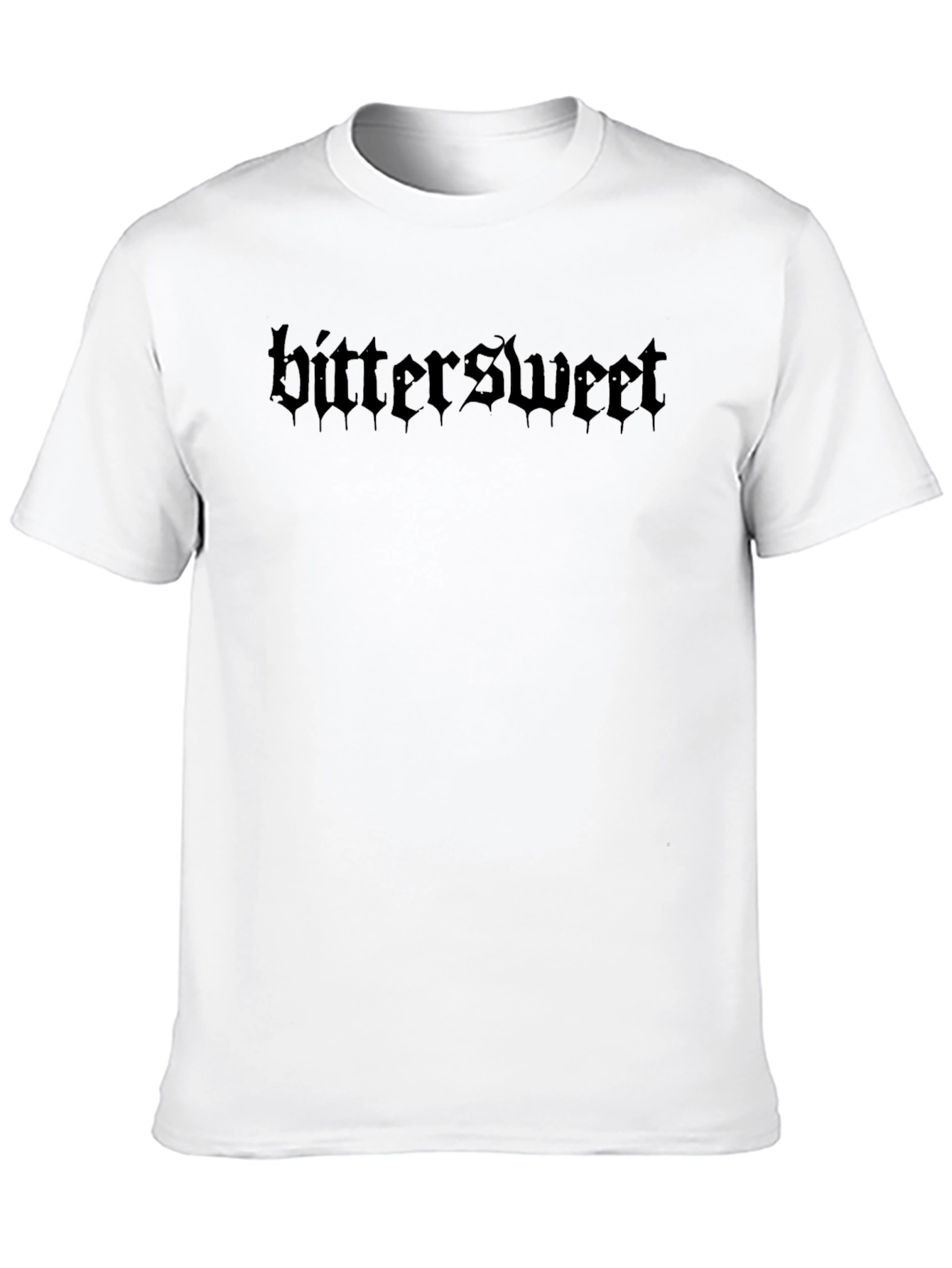 Bittersweet Gothic Text Black T-Shirt