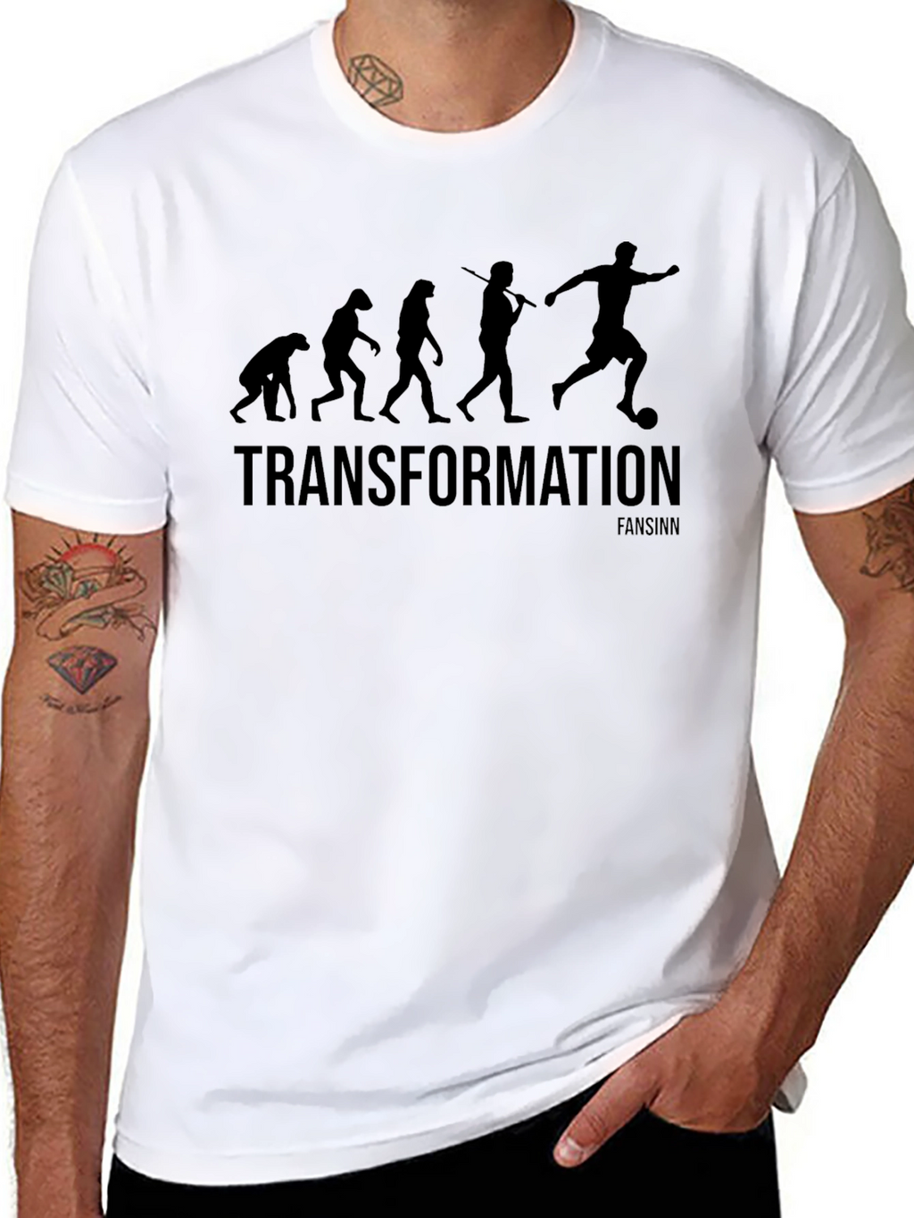 Evolution of Soccer T-Shirt - Black