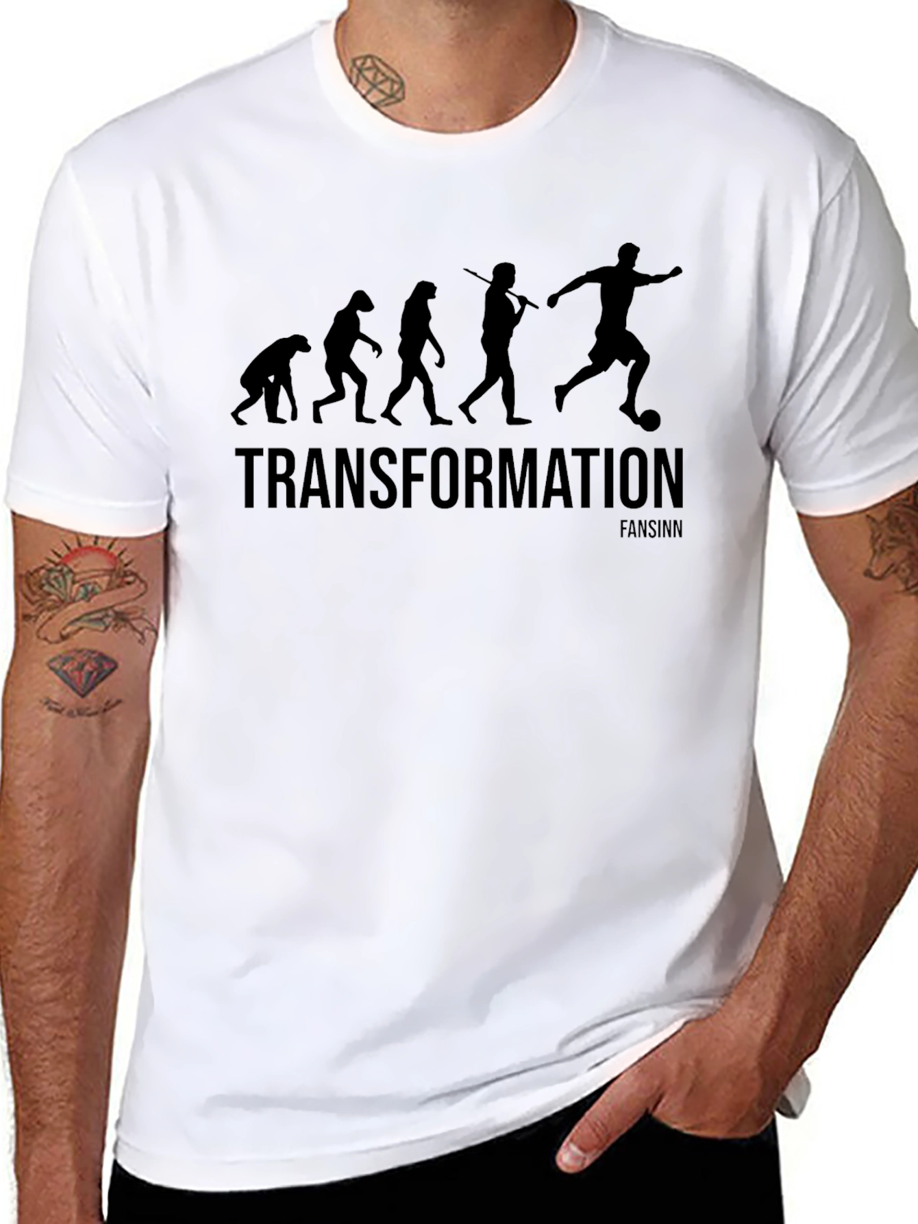 Evolution of Soccer T-Shirt - Black