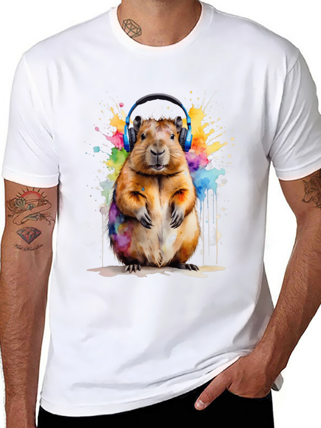 Capybara Watercolor T-Shirt