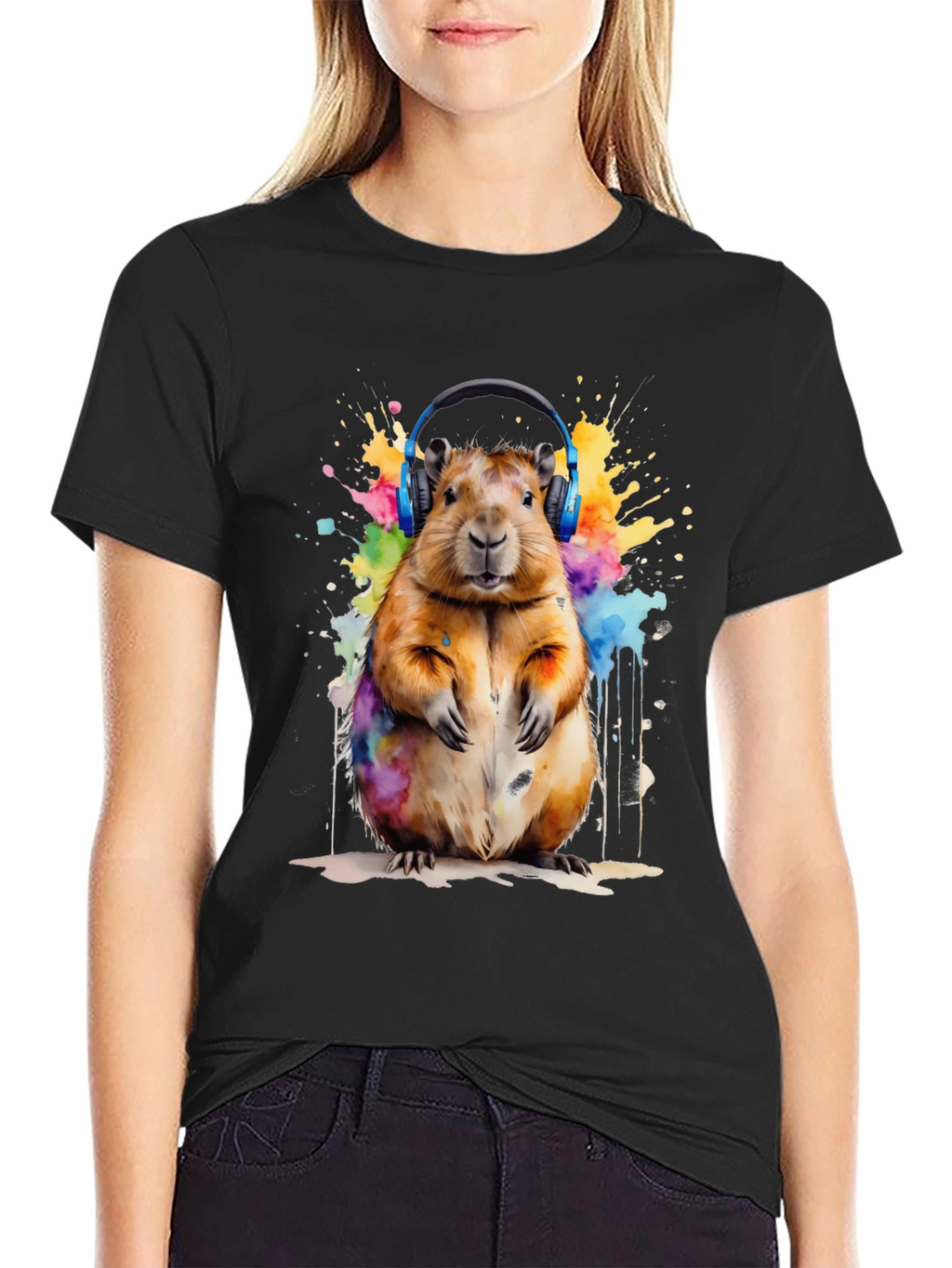 Capybara Watercolor T-Shirt