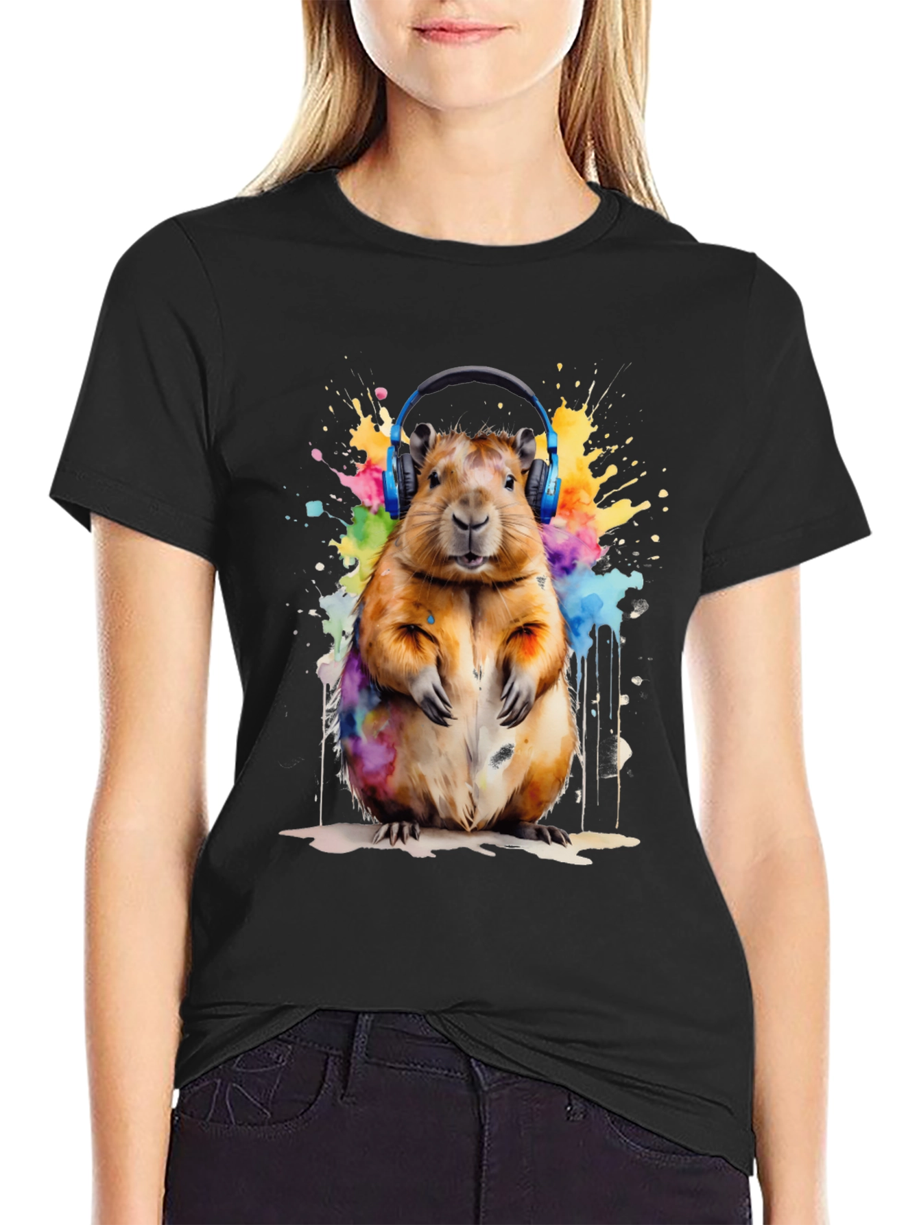 Capybara Watercolor T-Shirt