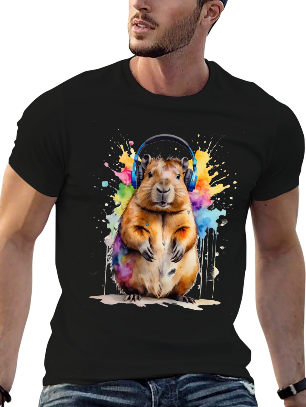 Capybara Watercolor T-Shirt