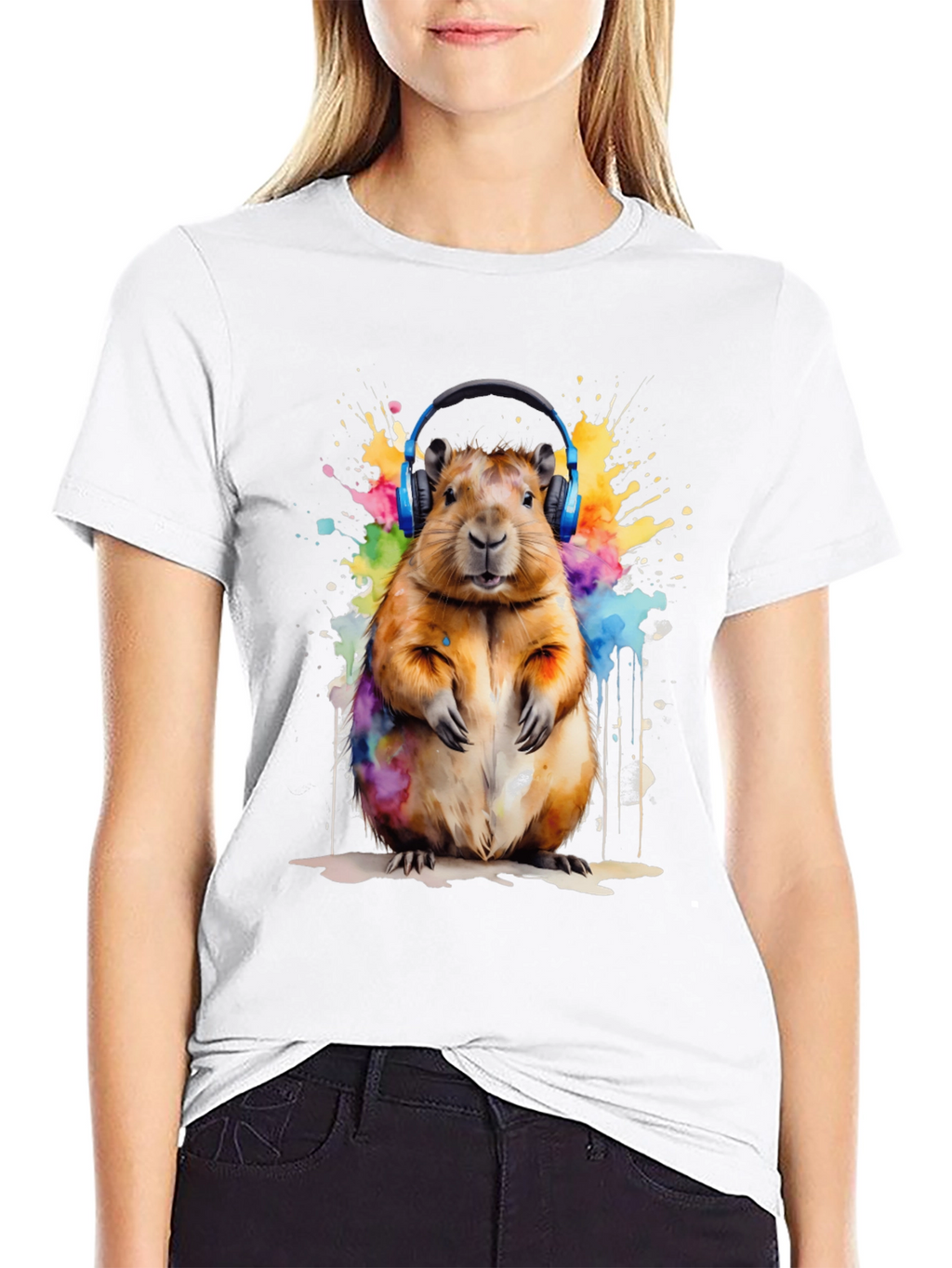 Capybara Watercolor T-Shirt