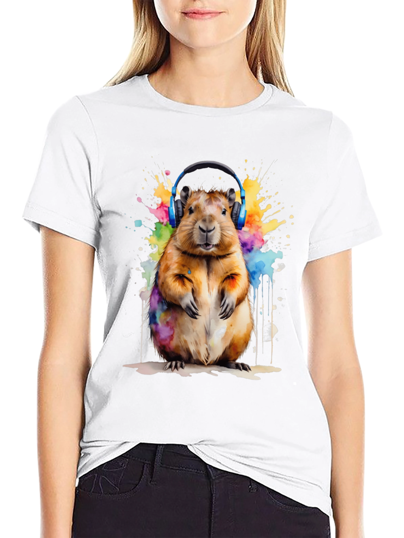 Capybara Watercolor T-Shirt