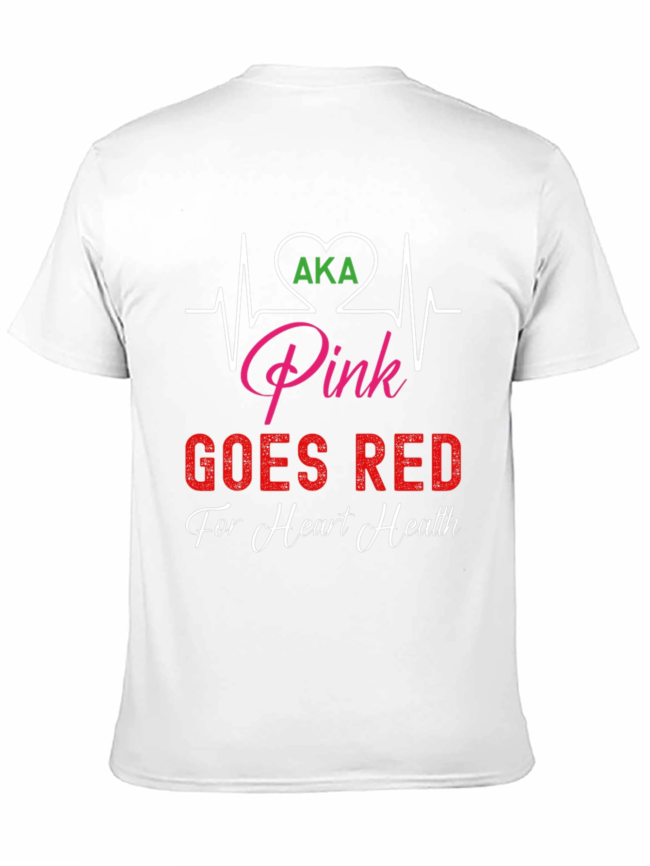 AKA Pink Goes Red for Heart Health T-Shirt