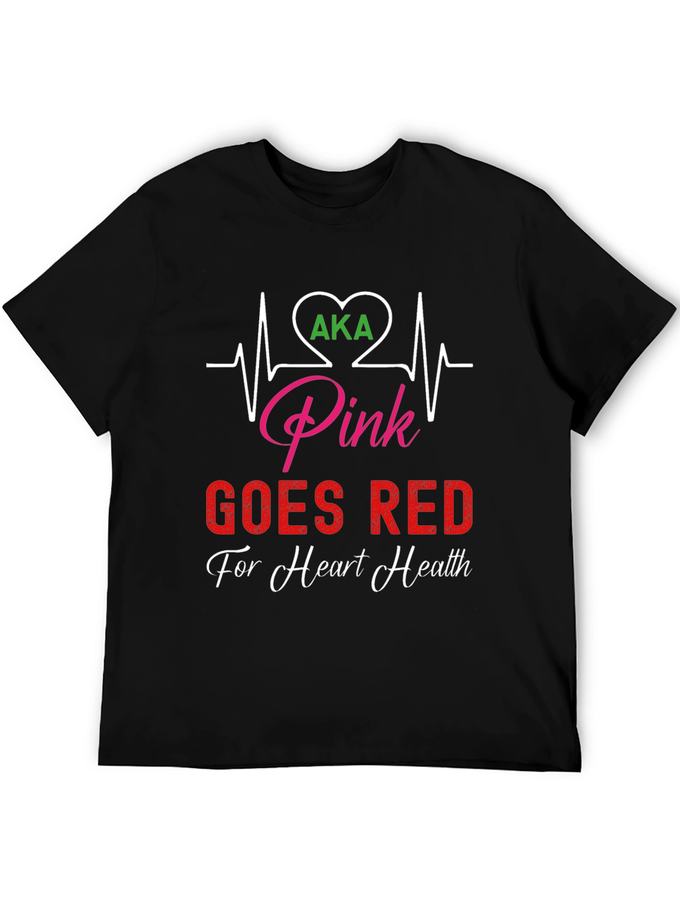 AKA Pink Goes Red for Heart Health T-Shirt