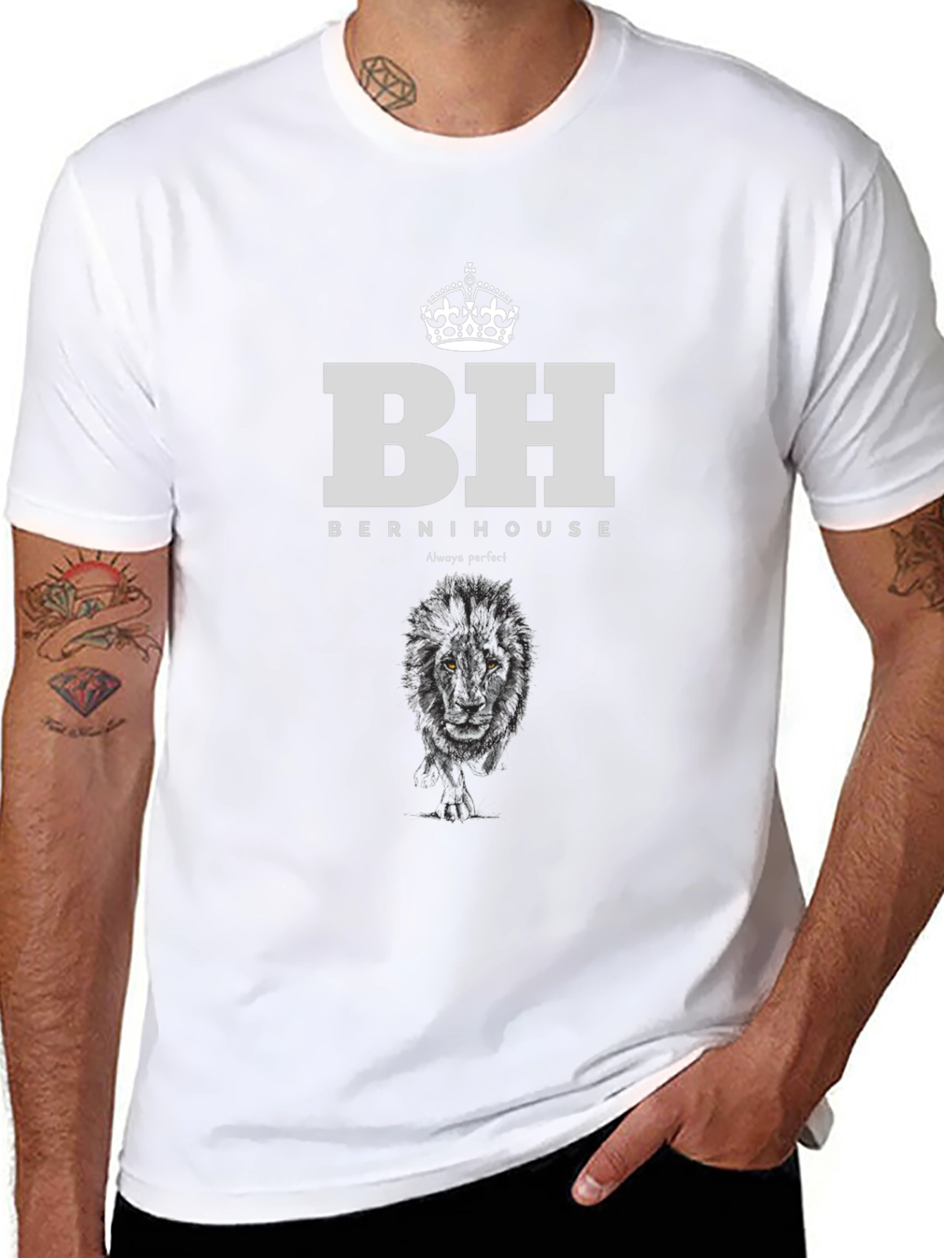 Bernihouse Black Graphic Print T-Shirt