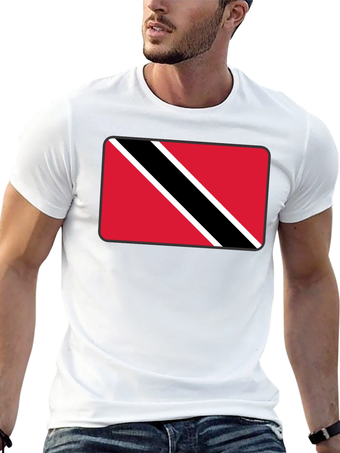 Trinidad & Tobago Flag Graphic Tee - Black