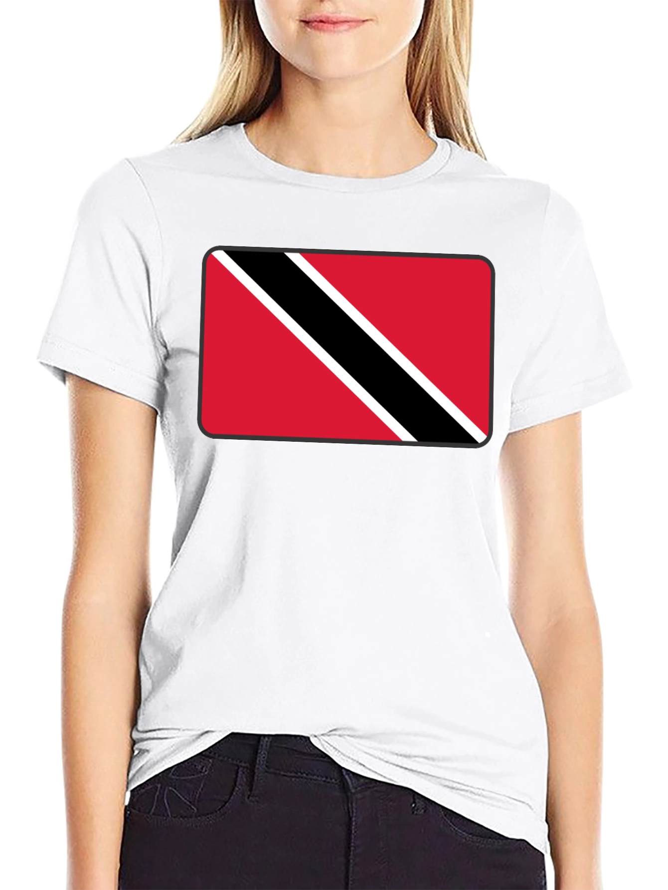 Trinidad & Tobago Flag Graphic Tee - Black