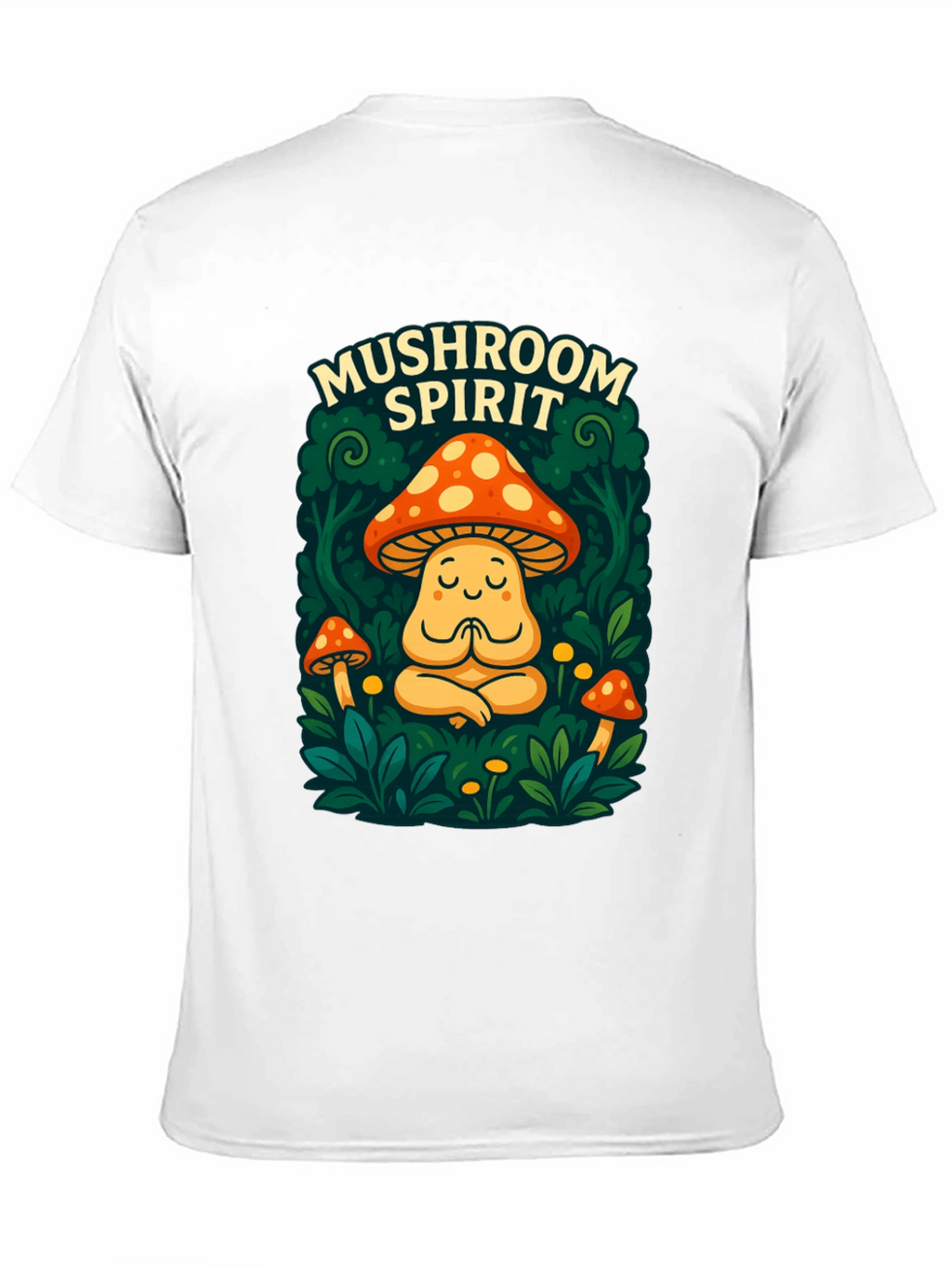 Mushroom Spirit Graphic Tee - Black