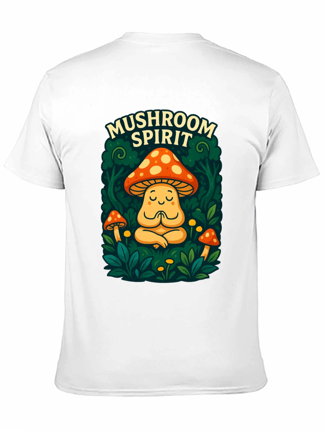 Mushroom Spirit Graphic Tee - Black