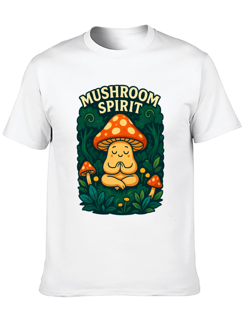 Mushroom Spirit Graphic Tee - Black