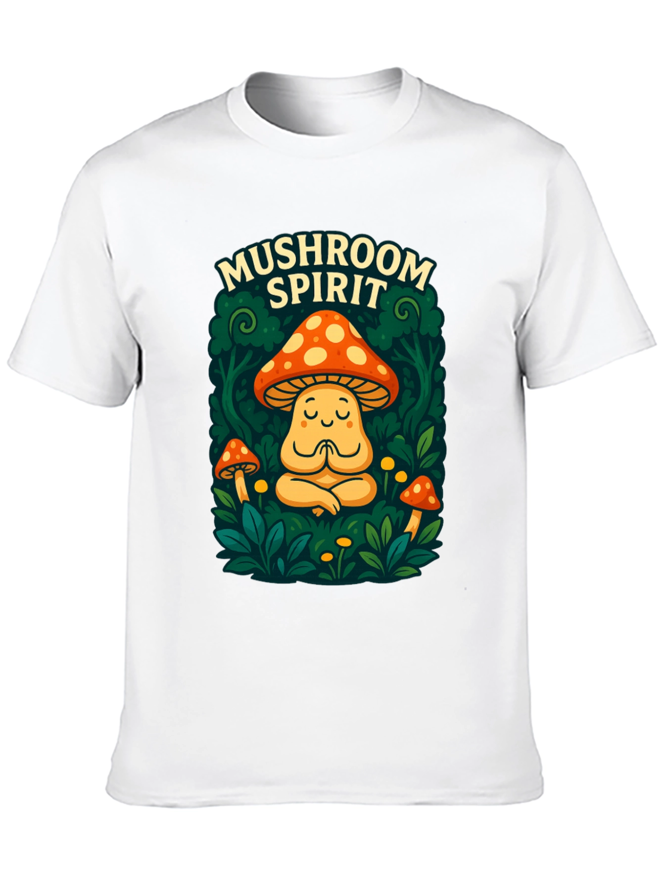 Mushroom Spirit Graphic Tee - Black