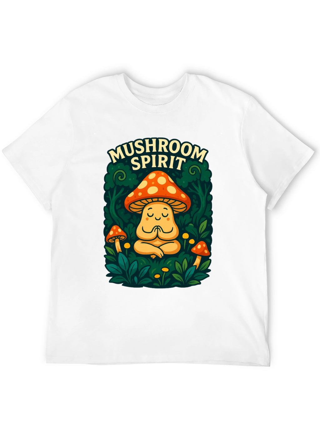 Mushroom Spirit Graphic Tee - Black