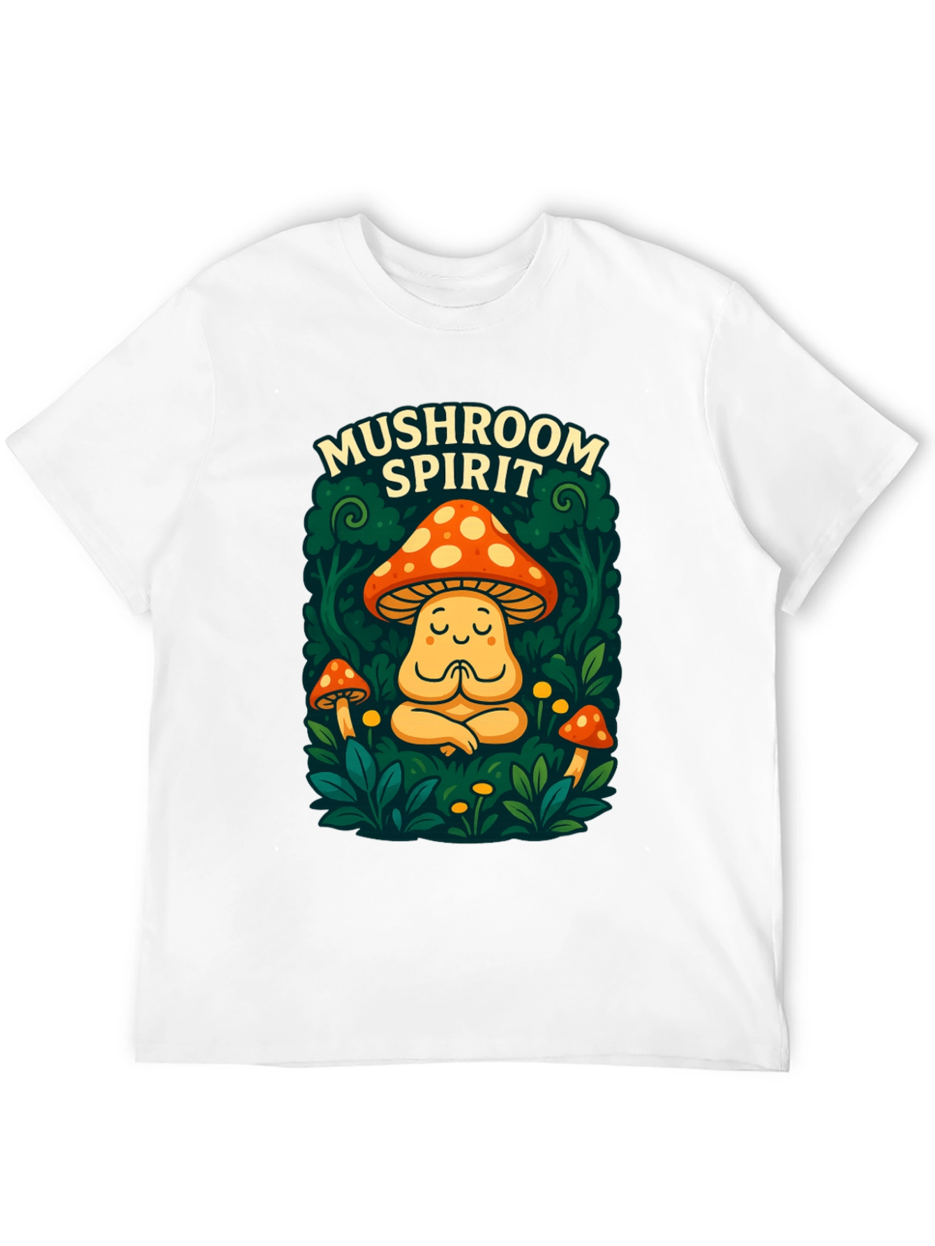 Mushroom Spirit Graphic Tee - Black