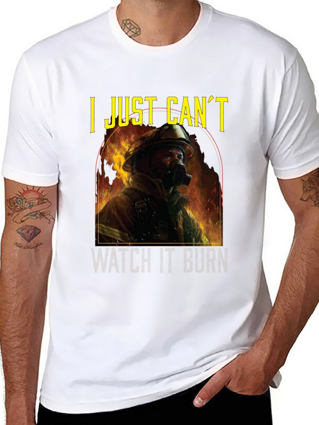 I Just Cant Watch It Burn Graphic T-Shirt