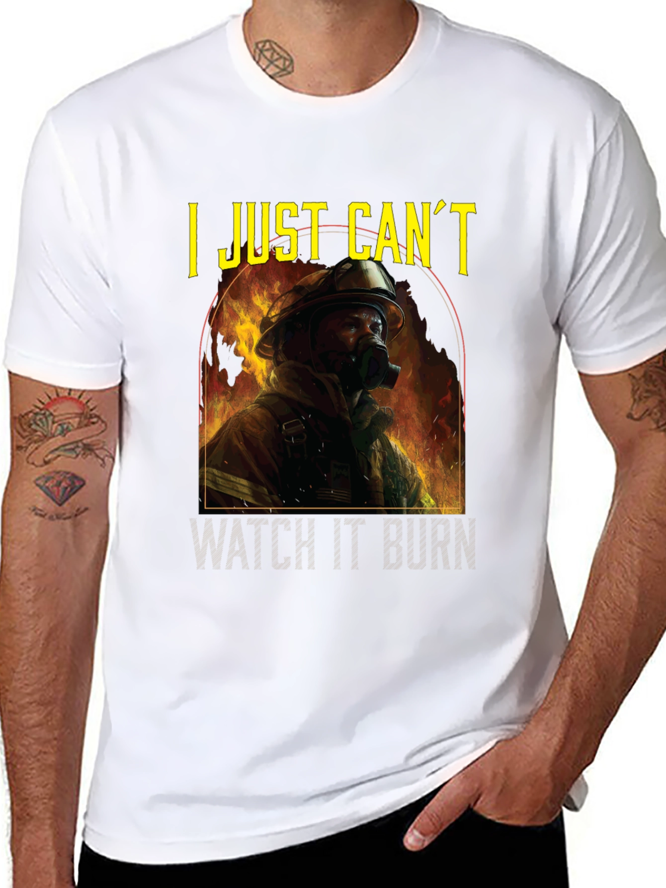 I Just Cant Watch It Burn Graphic T-Shirt
