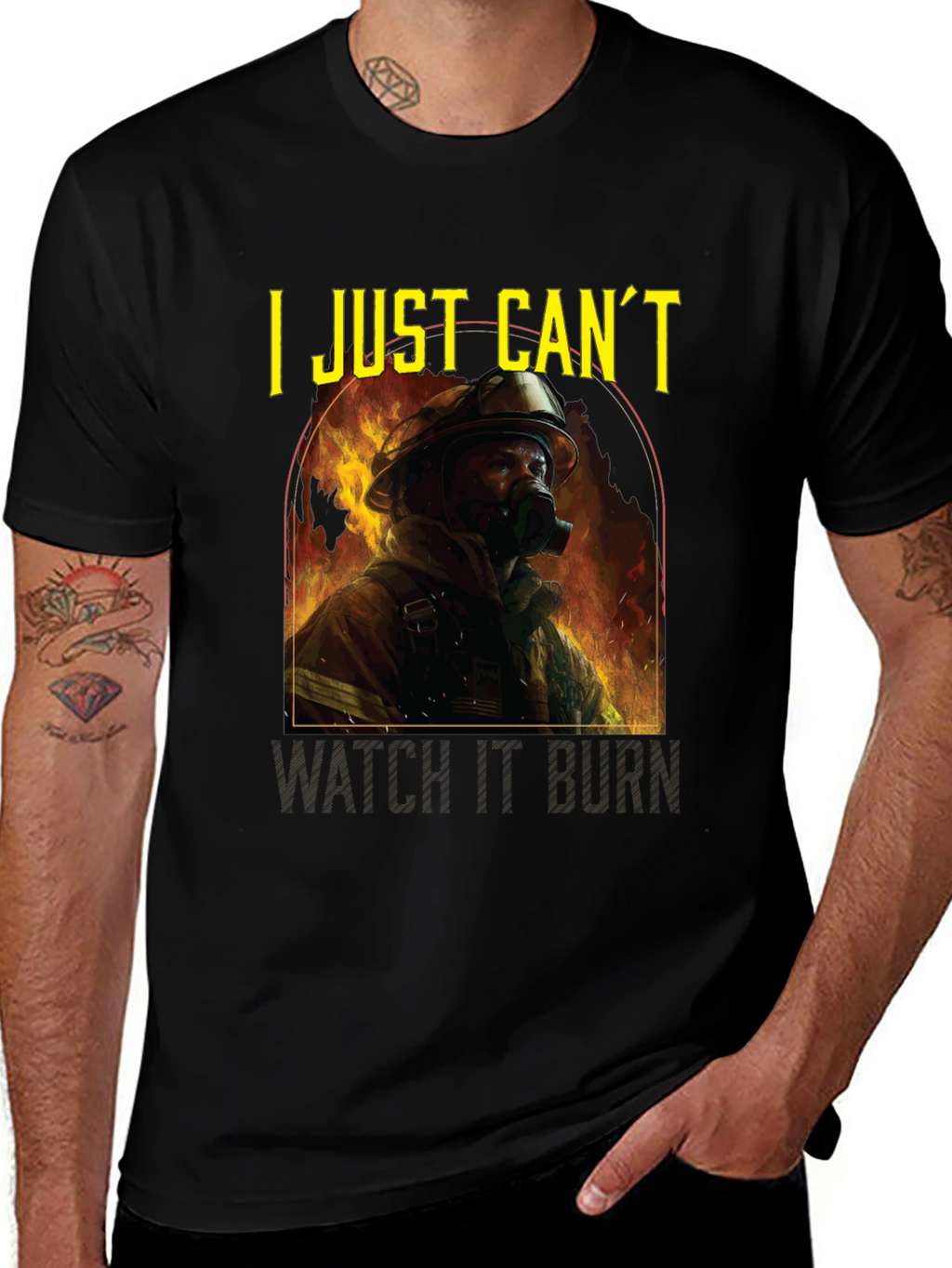 I Just Cant Watch It Burn Graphic T-Shirt