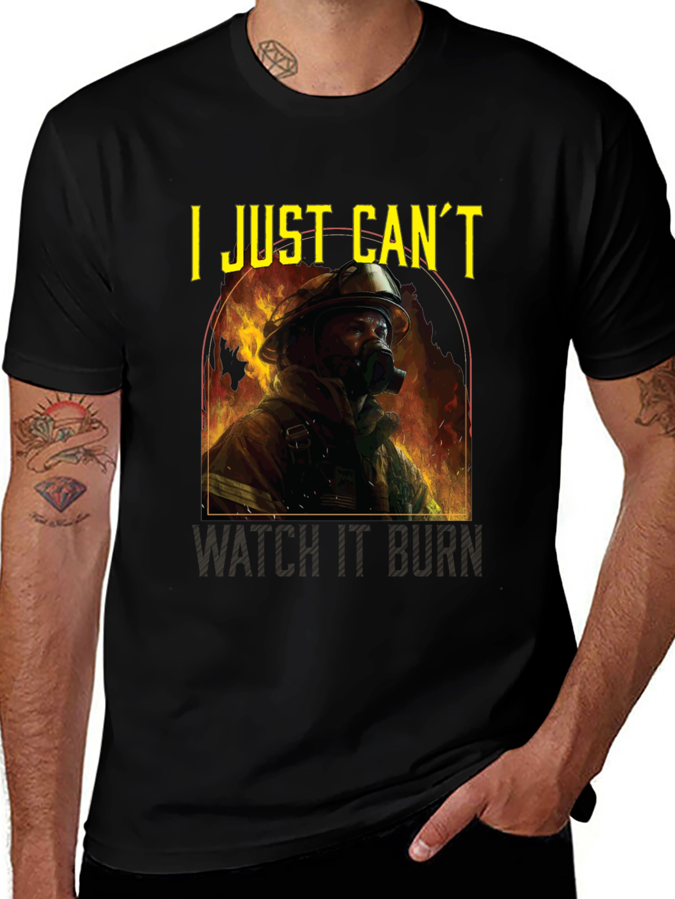 I Just Cant Watch It Burn Graphic T-Shirt