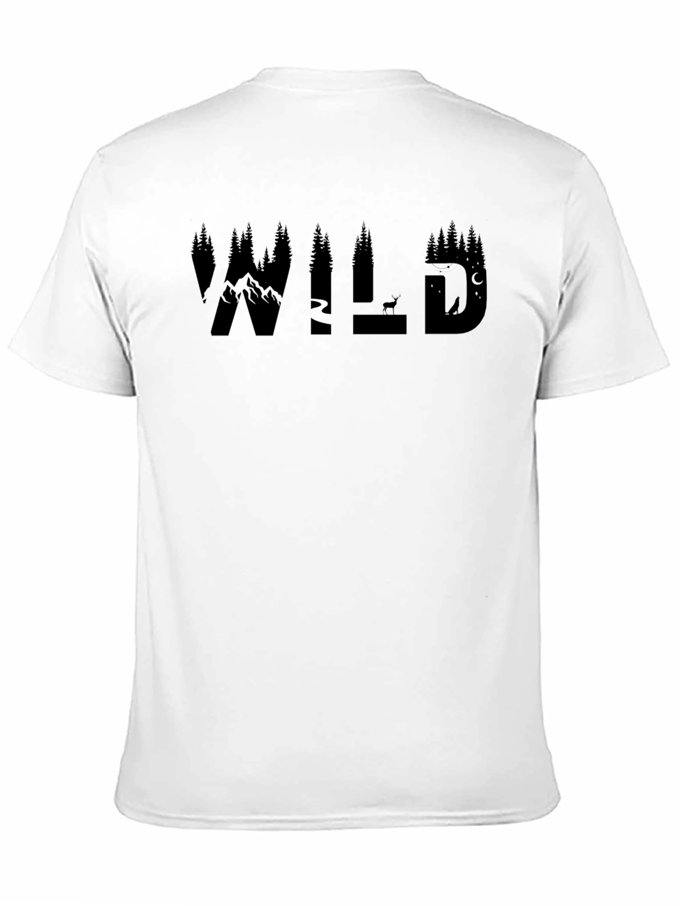Wilderness Adventure T-Shirt - Mountain & Forest Graphic