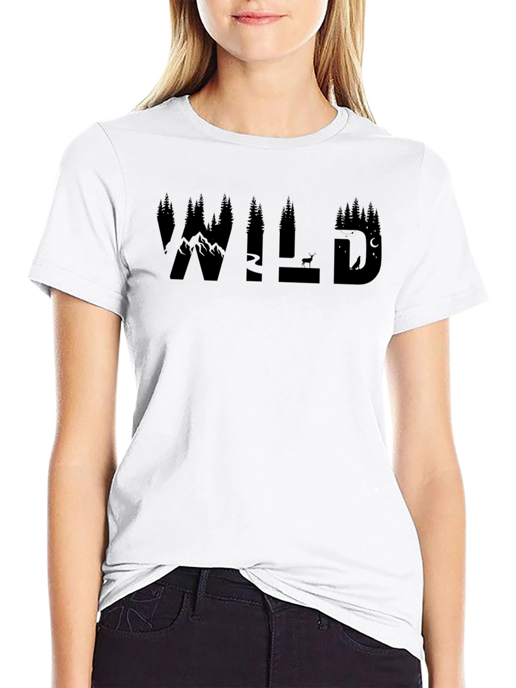 Wilderness Adventure T-Shirt - Mountain & Forest Graphic