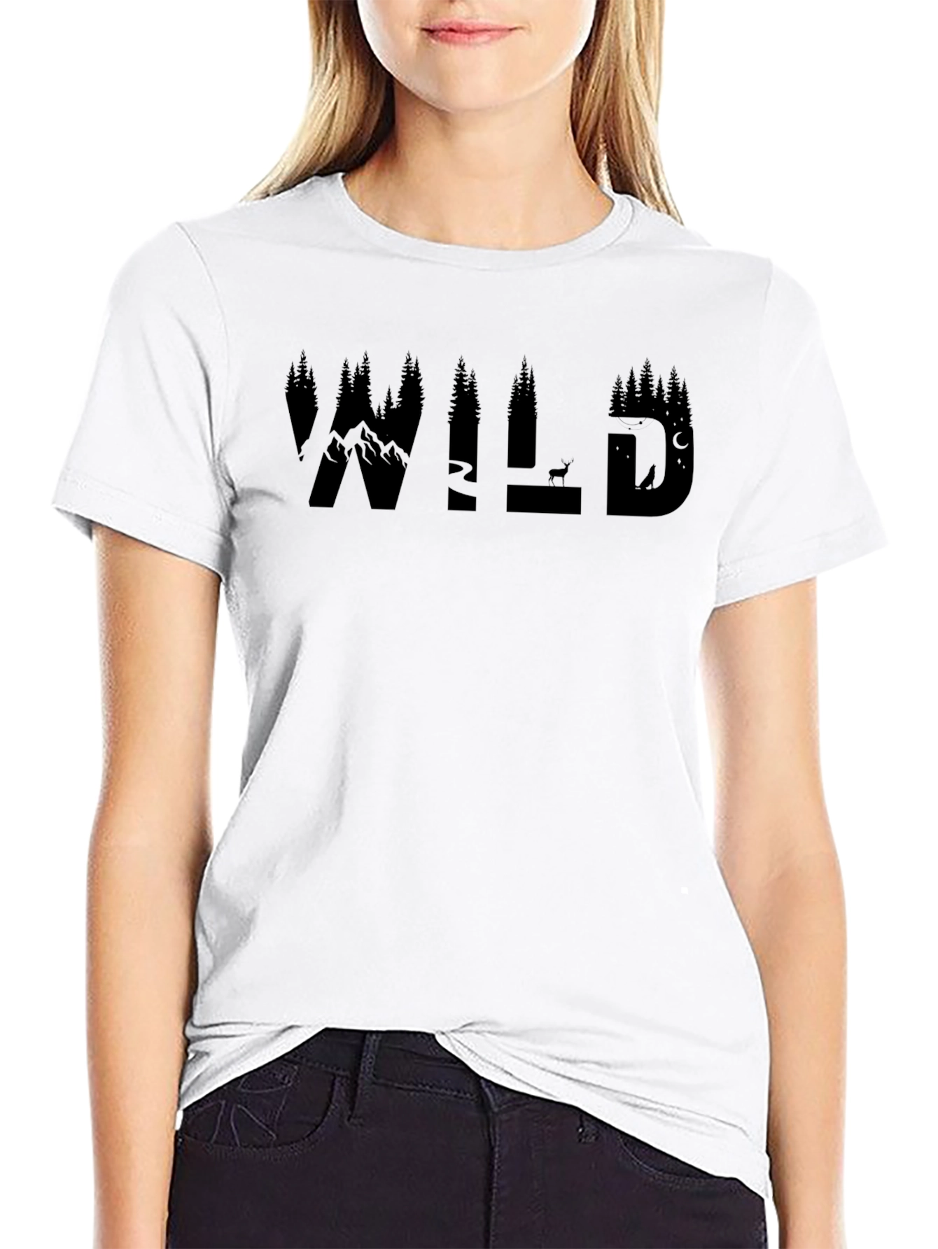 Wilderness Adventure T-Shirt - Mountain & Forest Graphic