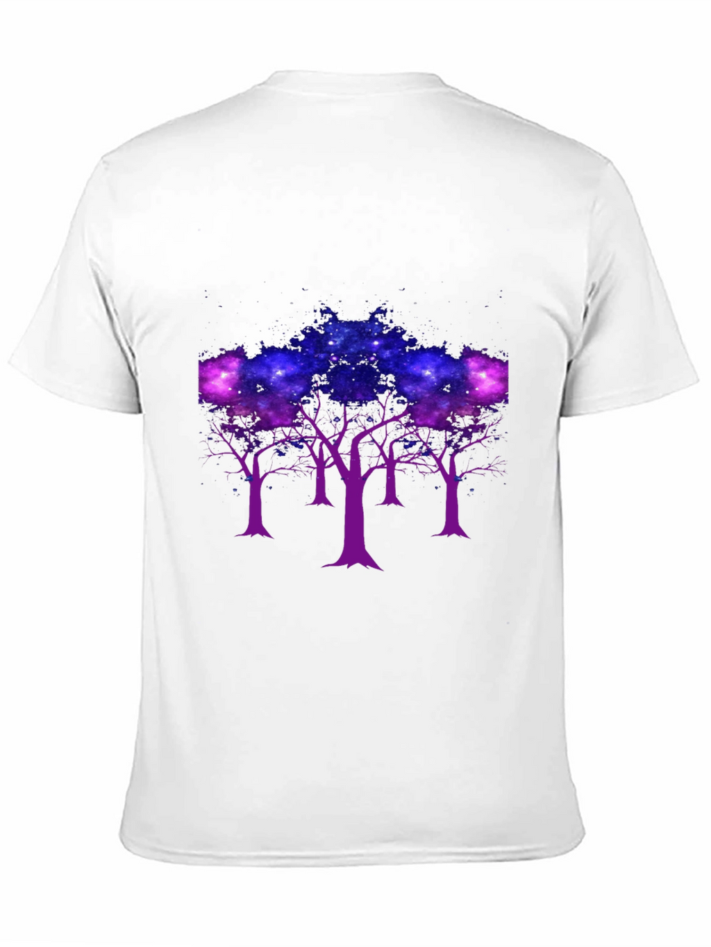 Galaxy Trees Graphic Tee - Black