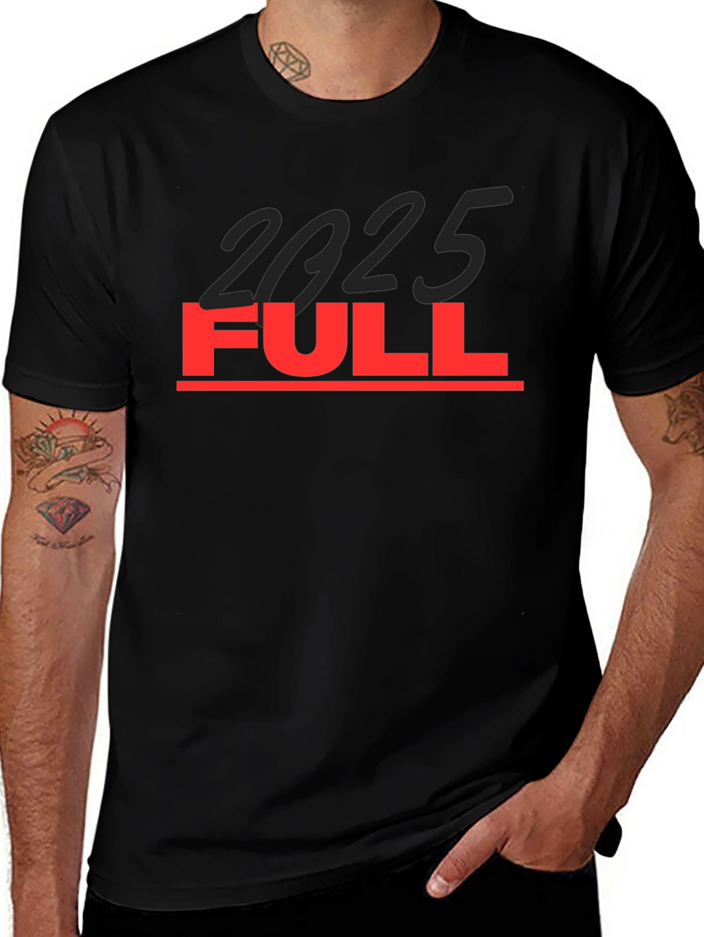 2025 Full Graphic Tee - Black